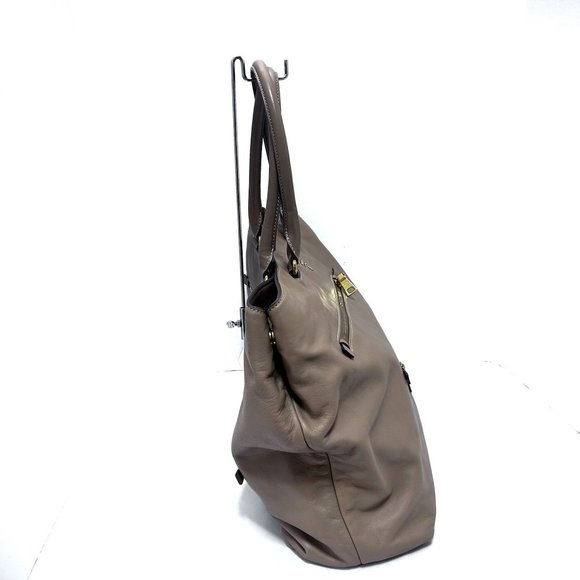 Prada Tote Brown Leather Bag Light - Picture 1 of 9